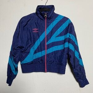 Umbro Premier Windbreaker Jacket Women Small Retro Lightweight 90s Sporty Street